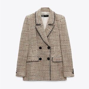 Zara Tweed Style Blazer
